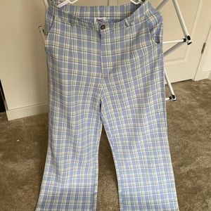 Princess Polly blue plaid pants